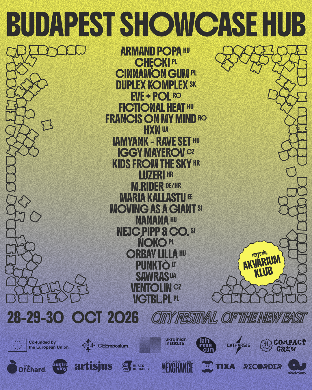 Budapest Showcase Hub 2026 bei Akvárium Klub, Budapest