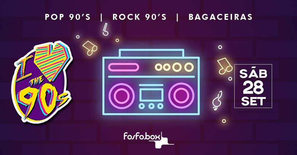 I Love the 90's / pop Rock 90's - Página frontal