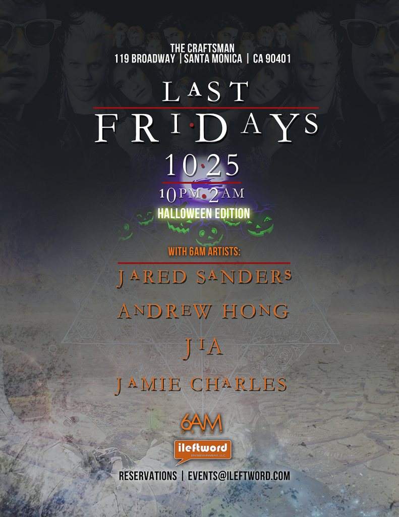 Last Fridays Feat. Jared Sanders, Andrew Hong, Jamie Charles - Página frontal