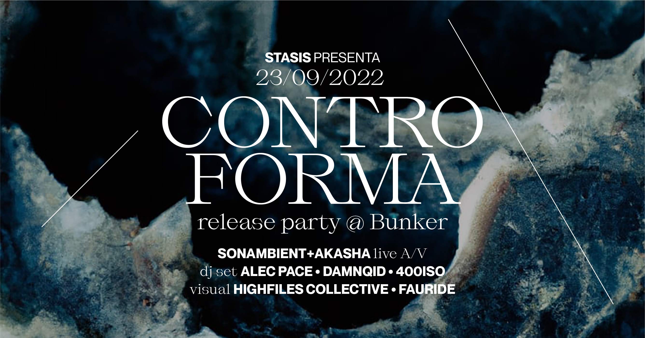 Stasis pres. CONTROFORMA release party - Página frontal
