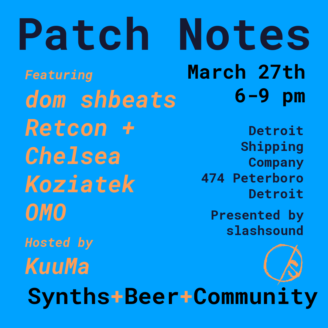Patch Notes feat. dom shbeats/OMO/ RETCON + Chelsea Koziatek/ Kuuma - Página frontal
