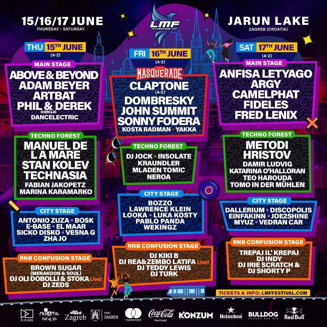 LMF Festival 2023 at Jarun Lake, Zagreb