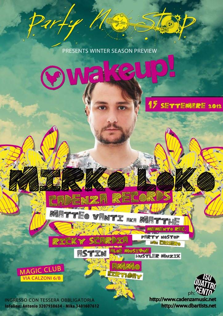 Party NO Stop & Wakeup present Mirko Loko (Cadenza) - Página frontal