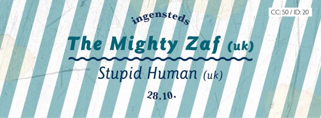 The Mighty Zaf Stupid Human - フライヤー表