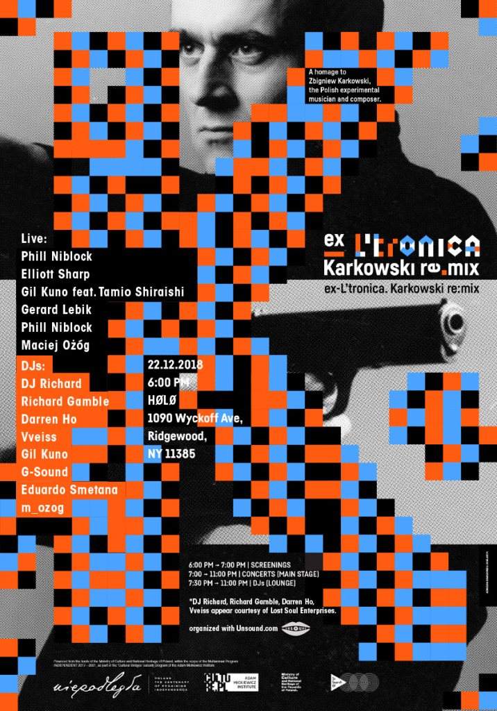 Ex-L'tronica - Karkowski re:mix - フライヤー表