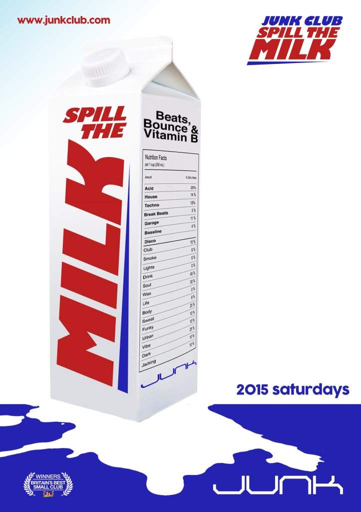 Spill The Milk - Richy Ahmed - フライヤー表