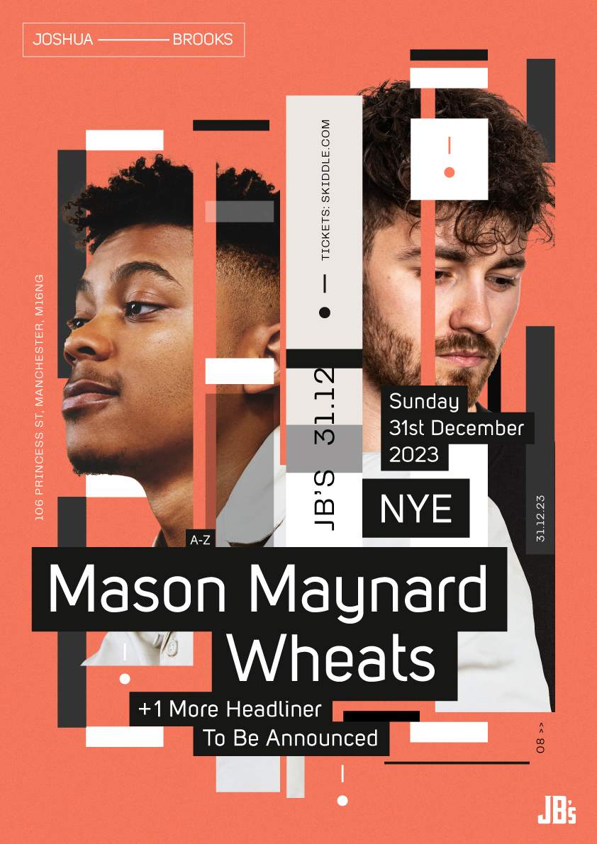 NYE: Mason Maynard, Wheats [1 more headliner TBA] - Página frontal