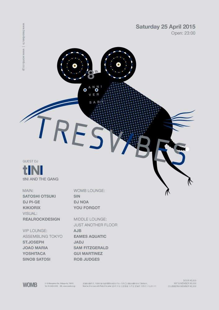 Tresvibes 8th Anniversary Feat. Tini - フライヤー表