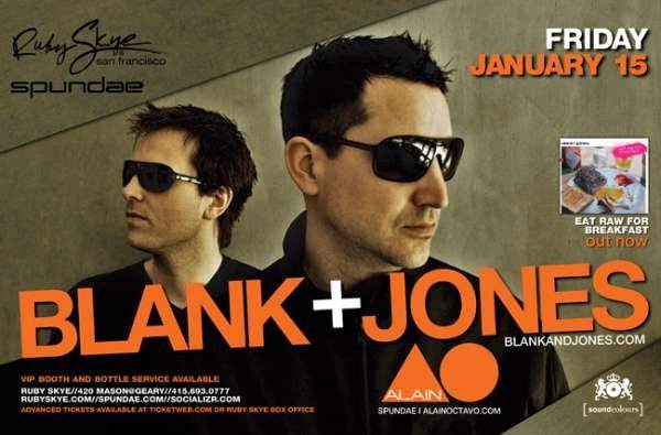 Blank & Jones - フライヤー表