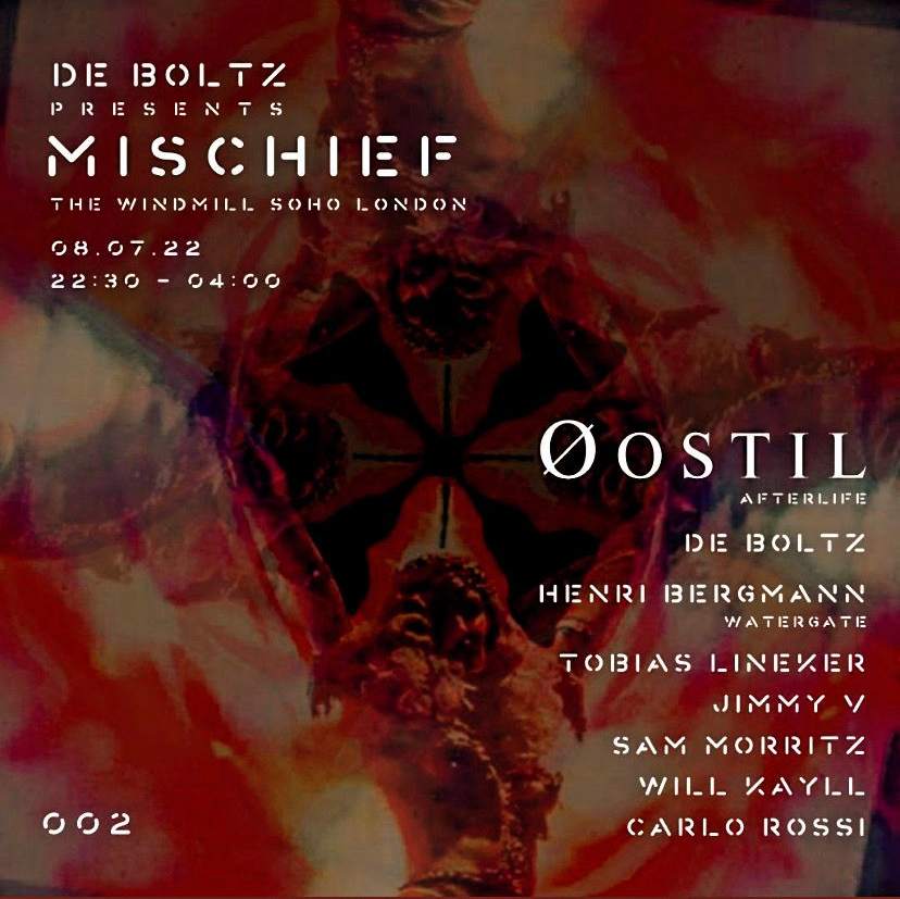 DE BOLTZ presents: MISCHIEF 002 - Página frontal