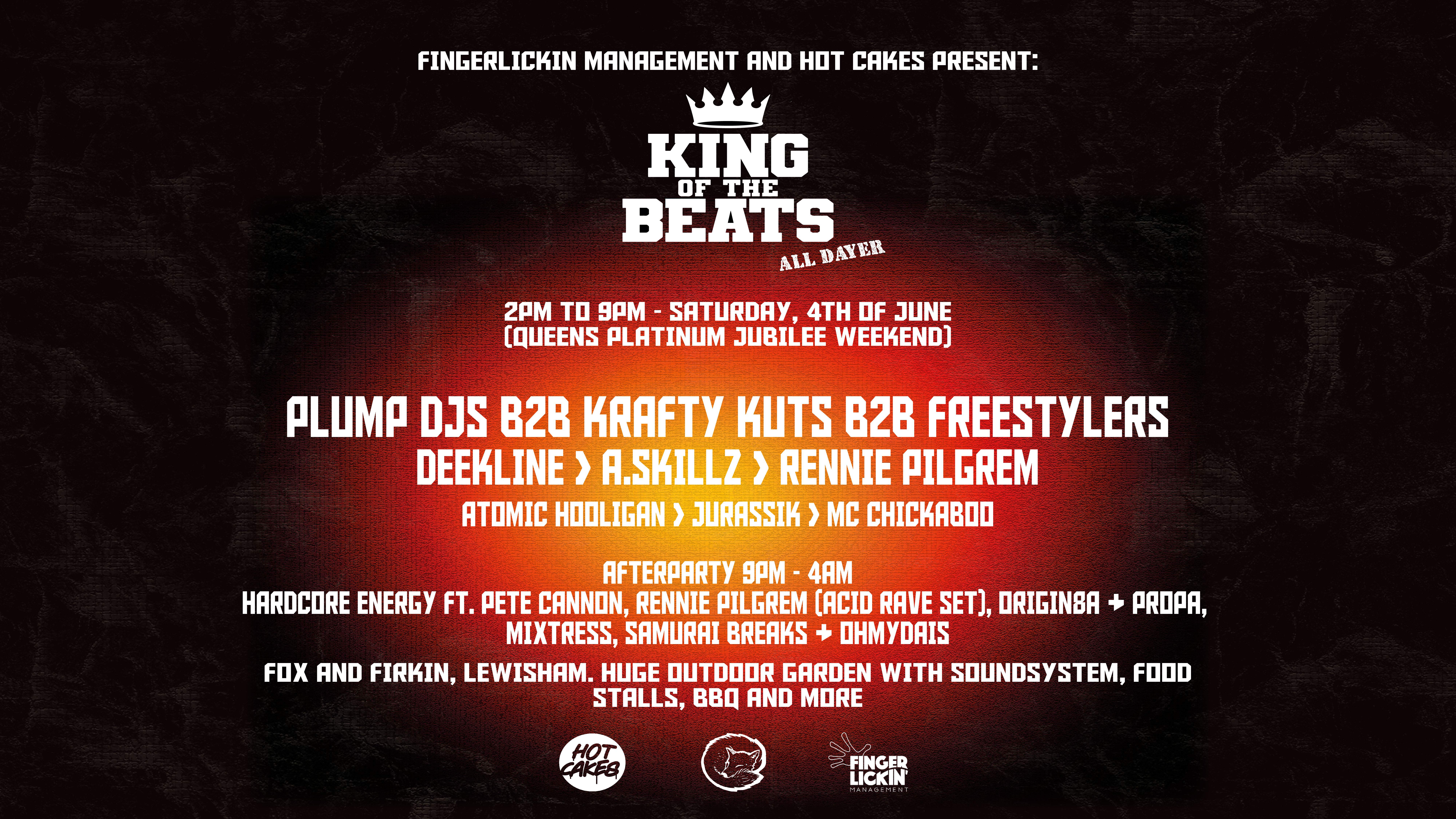 King of the Beats All-Dayer and BBQ - フライヤー表