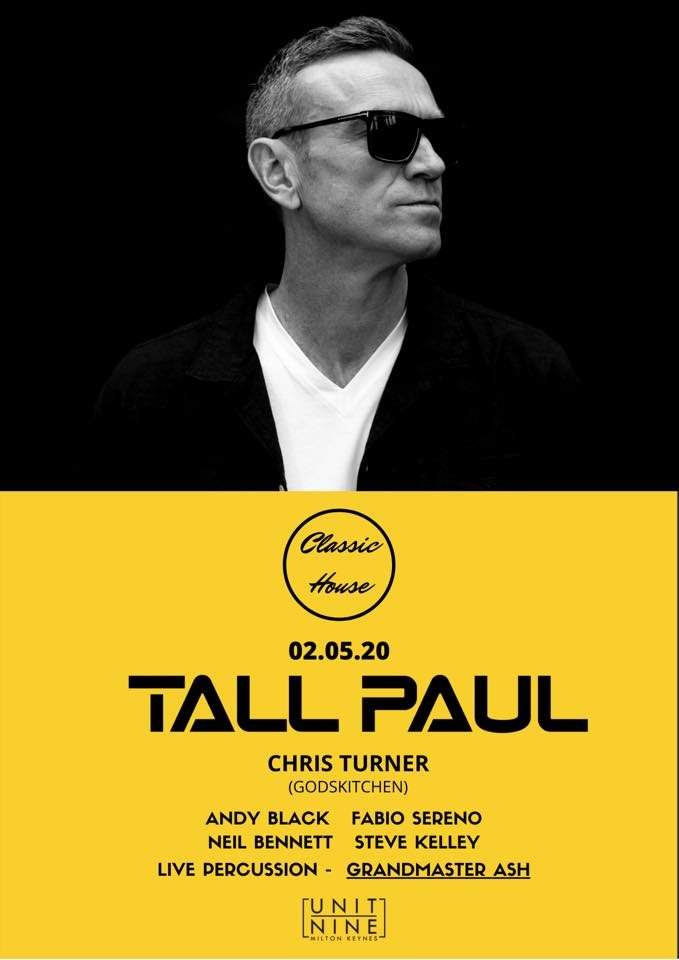 Classic House with Tall Paul - フライヤー表