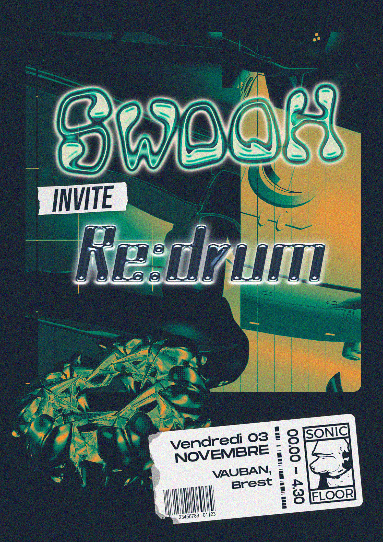 Swooh invite Re:drum - フライヤー表