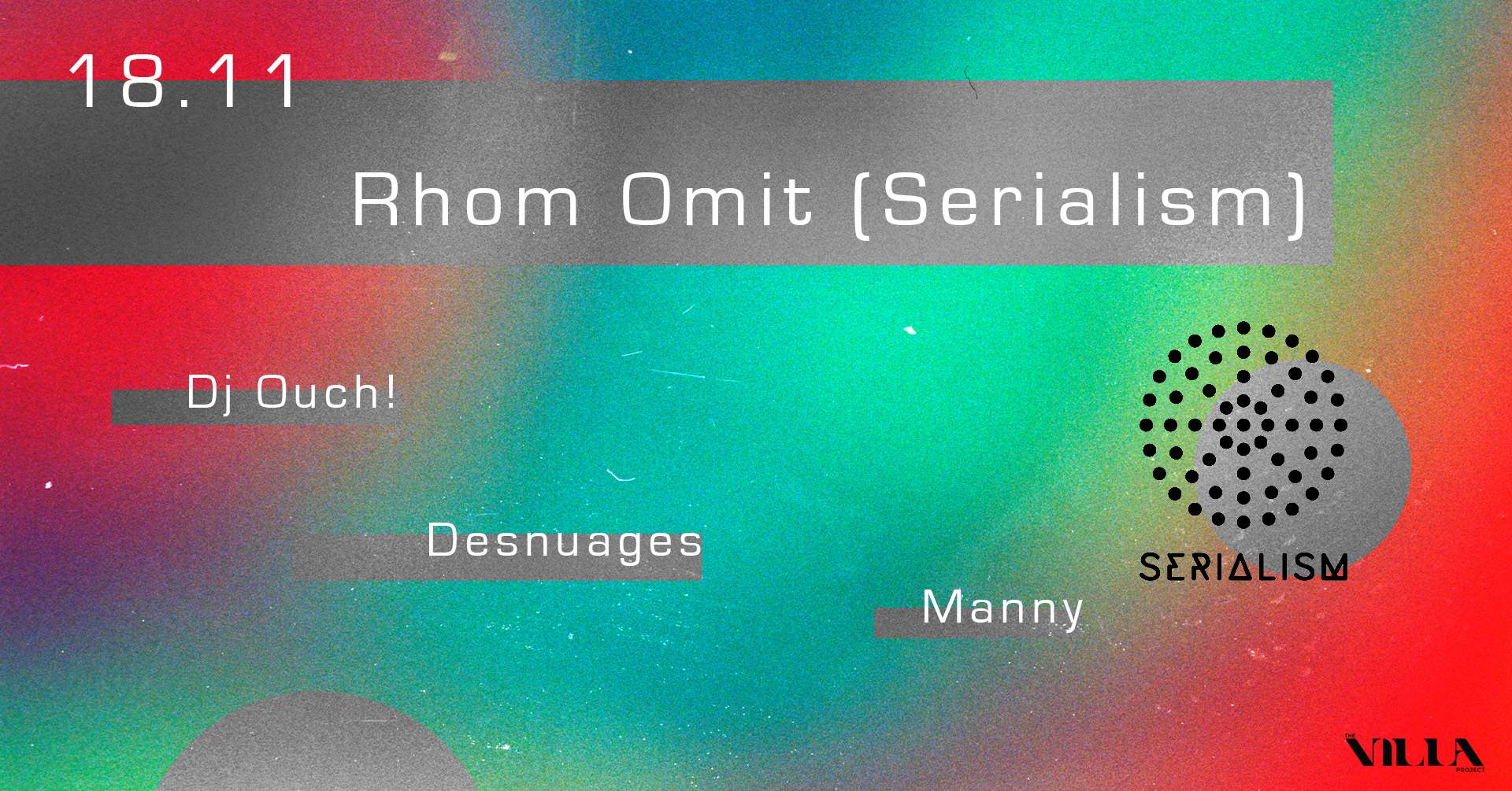 Rhom Omit (Serialism) - For Us EP: Release Tour - Página frontal