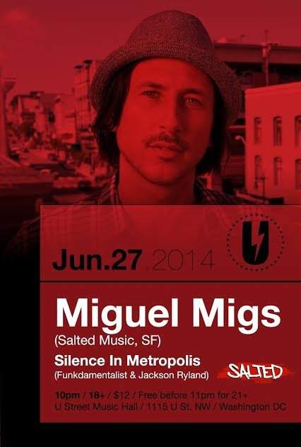 Miguel Migs with Silence in Metropolis DJs (Funkdamentalist & Jackson Ryland) - フライヤー表