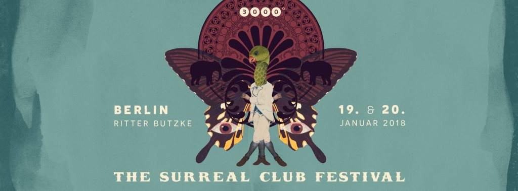 3000grad Der Wanderzirkus 'the Surreal Club Festival 3018 - フライヤー表
