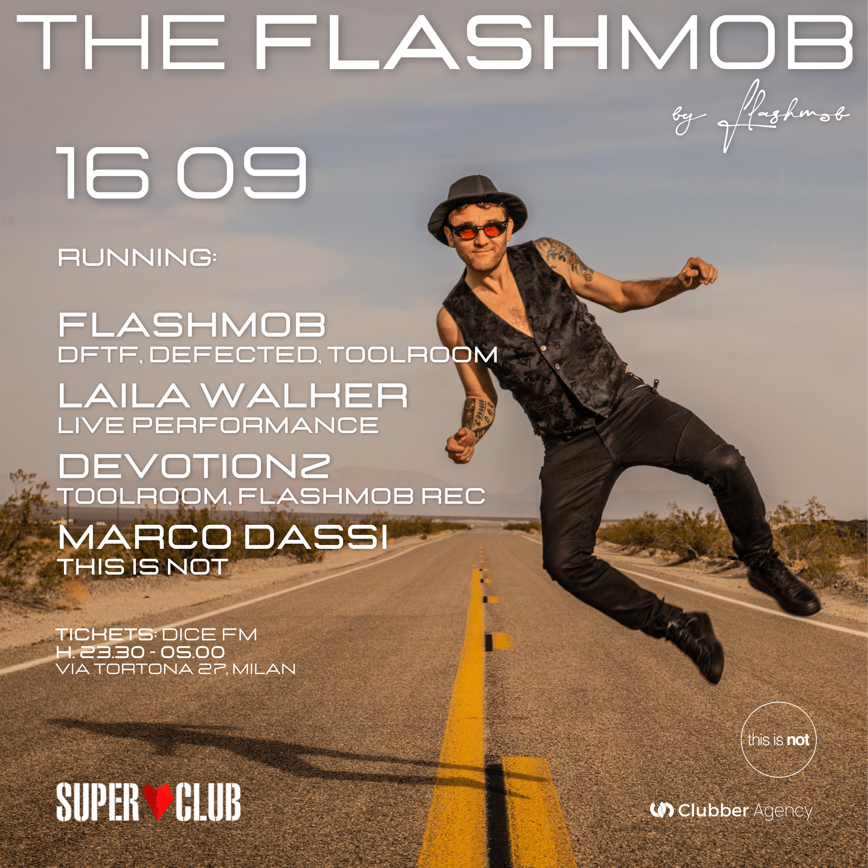 The Flashmob: Flashmob, Laila Walker, Deviotionz, Marco Dassi - Página frontal
