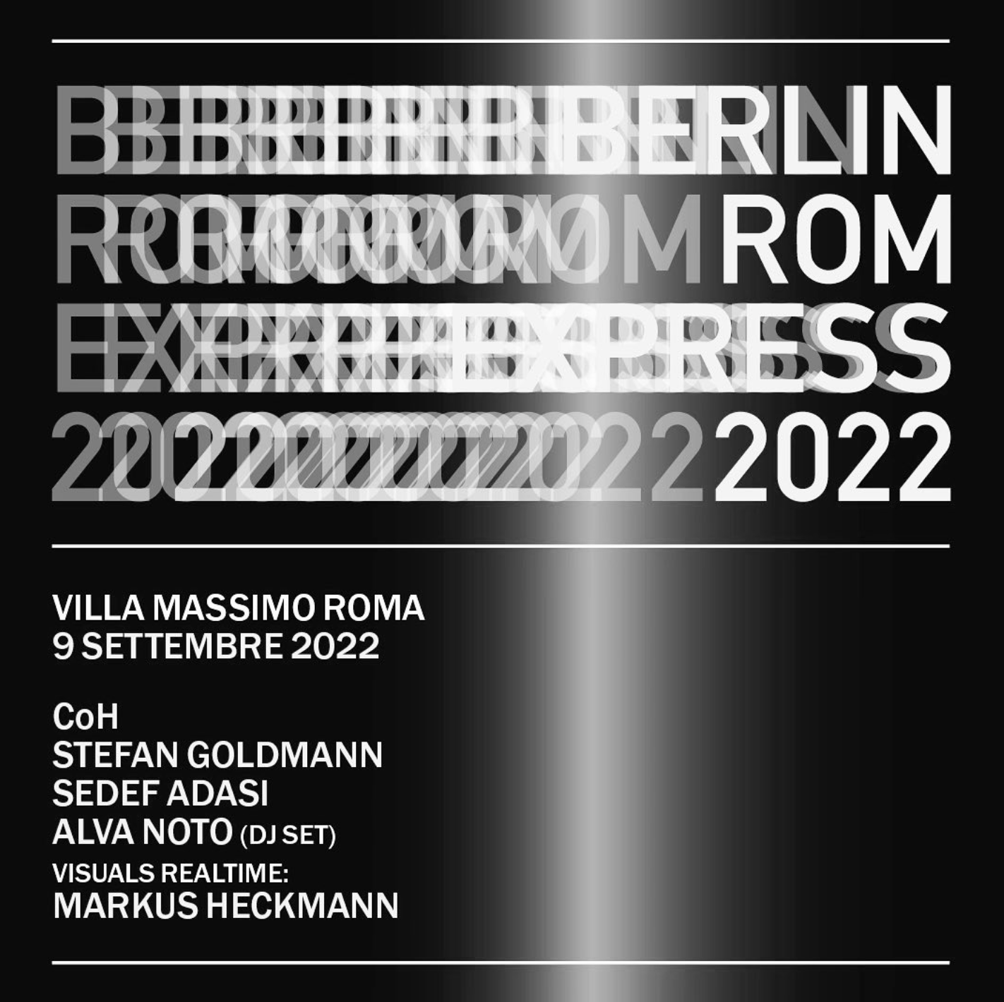Berlin Rom Express 2022 - フライヤー表