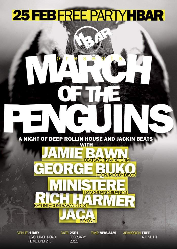 March Of The Penguins - フライヤー表