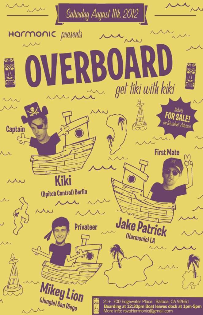 3rd Annual Overboard Boat Party with Kiki, Jake Patrick, - Página frontal