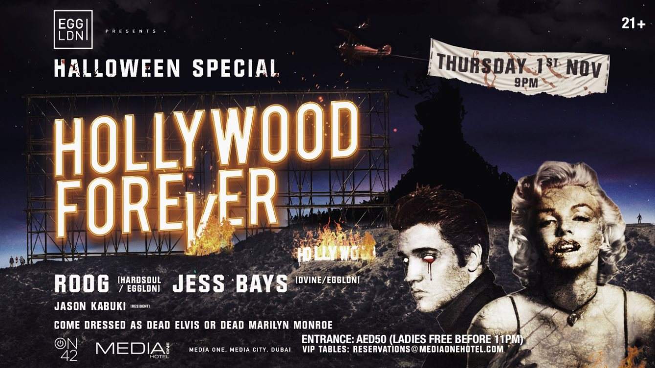 Egg LDN presents: Halloween Special – Hollywood Forever with ROOG, Jess Bays, Jason Kabuki - フライヤー表