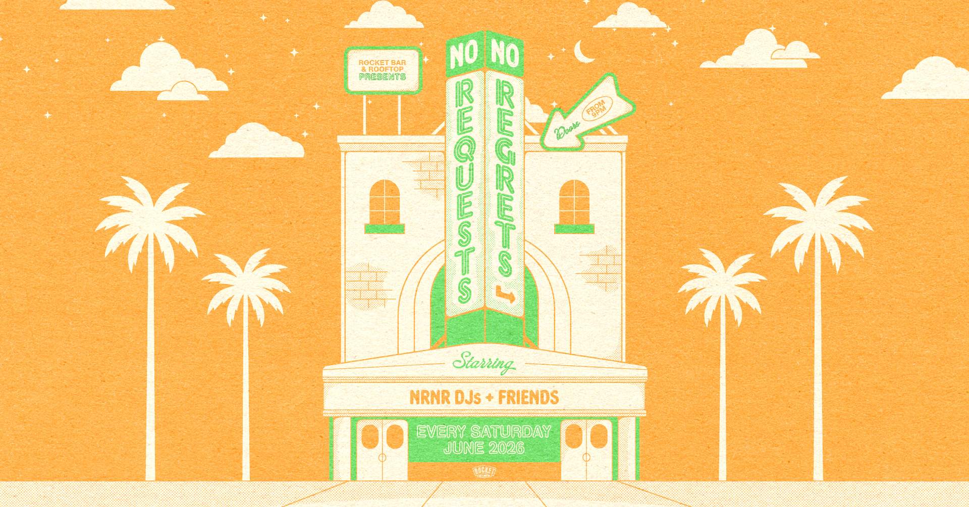 No Requests, No Regrets — June 13th at Rocket Bar, Adelaide