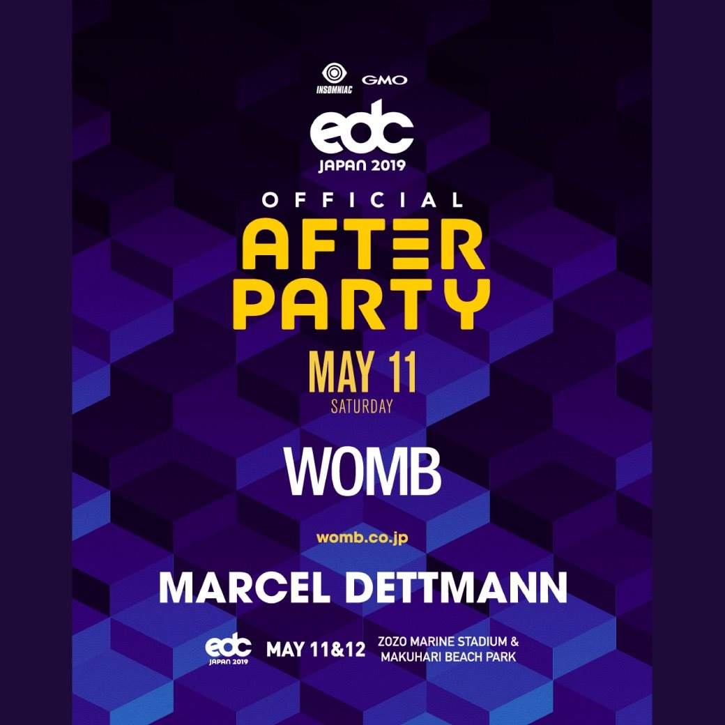 EDC Japan 2019 Official After Party - フライヤー表