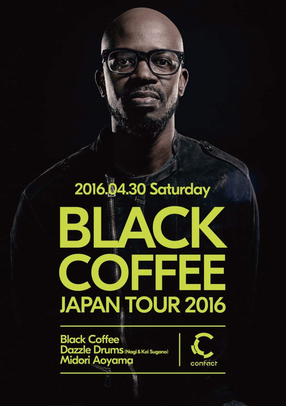 Black Coffee Japan Tour 2016 - フライヤー表