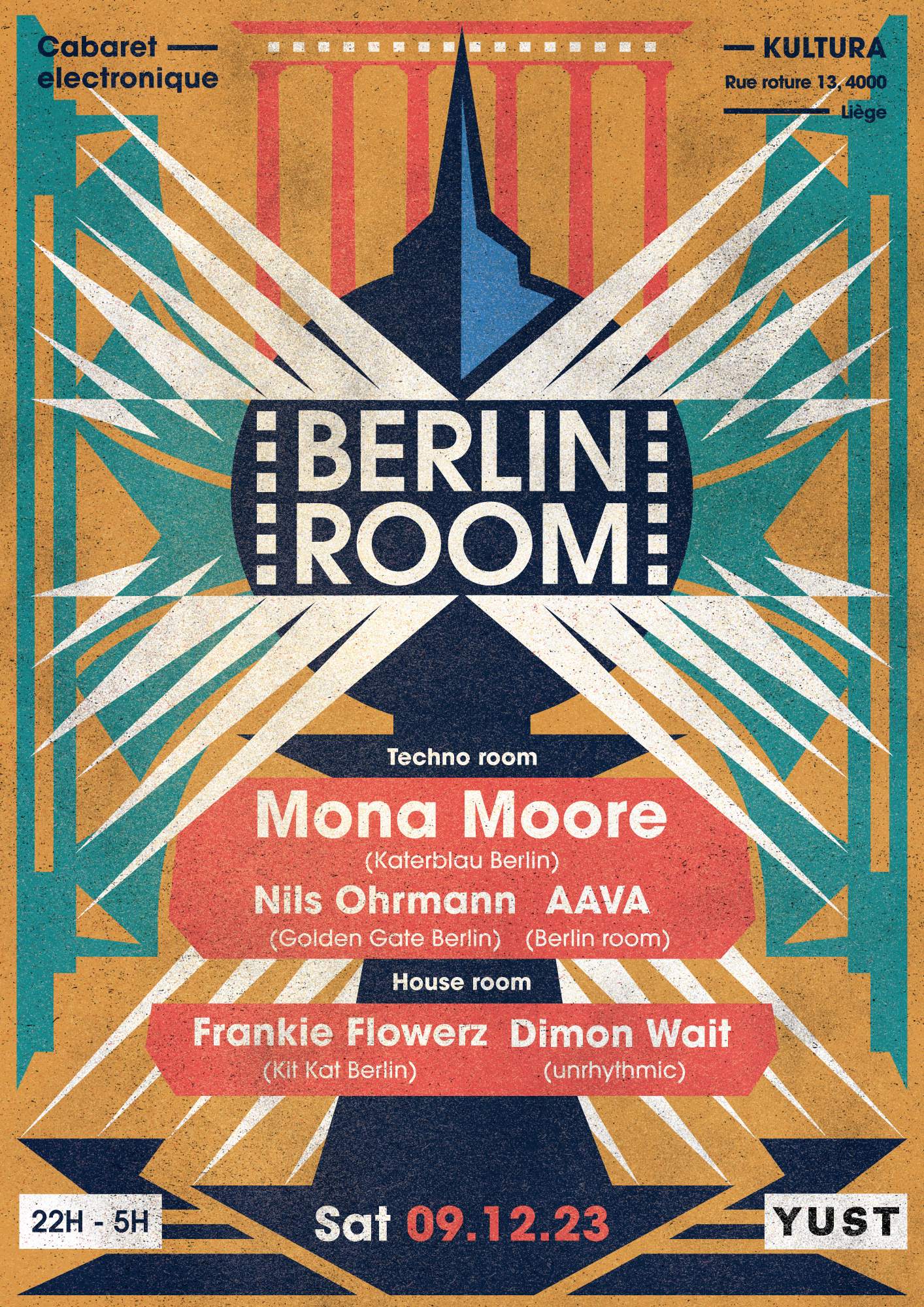 Berlin room with Mona Moore, Nils Ohrmann, Frankie Flowerz, AAVA, Dimon Wait - Página frontal