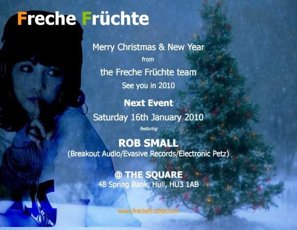 Freche Früchte - Christmas Party with Matt Thornton - フライヤー表