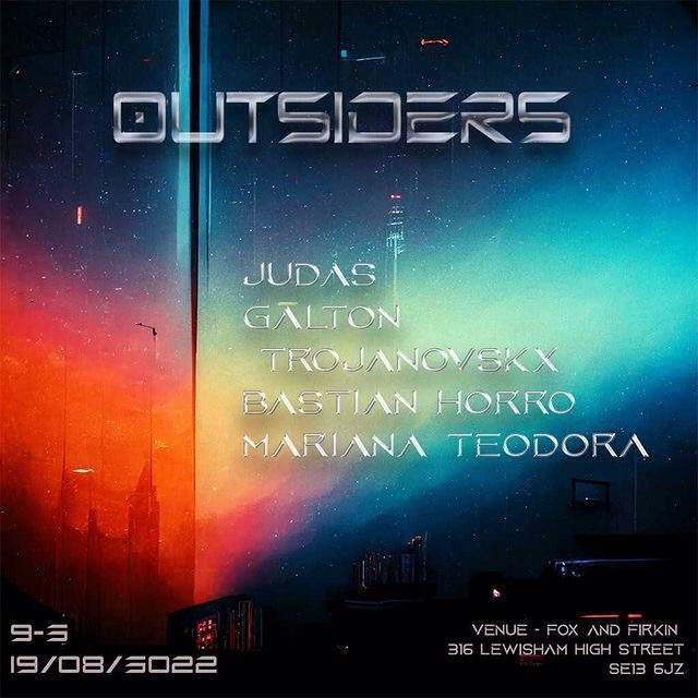 Outsiders - フライヤー表