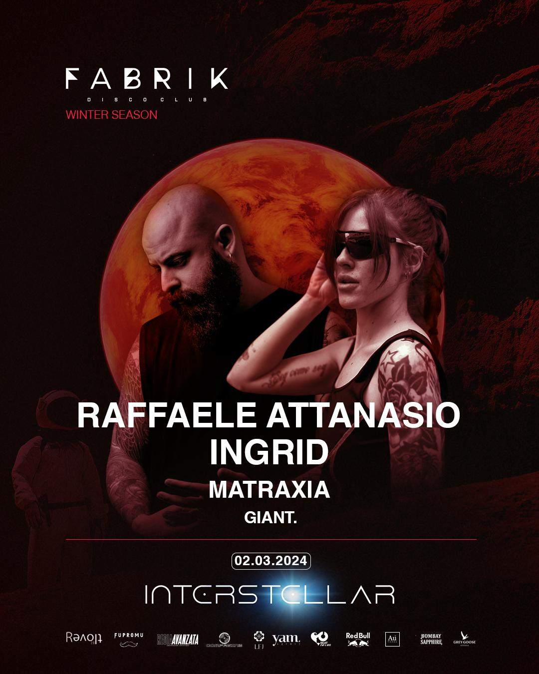FABRIK DISCO CLUB - Ingrid + Raffaele Attanasio - フライヤー表