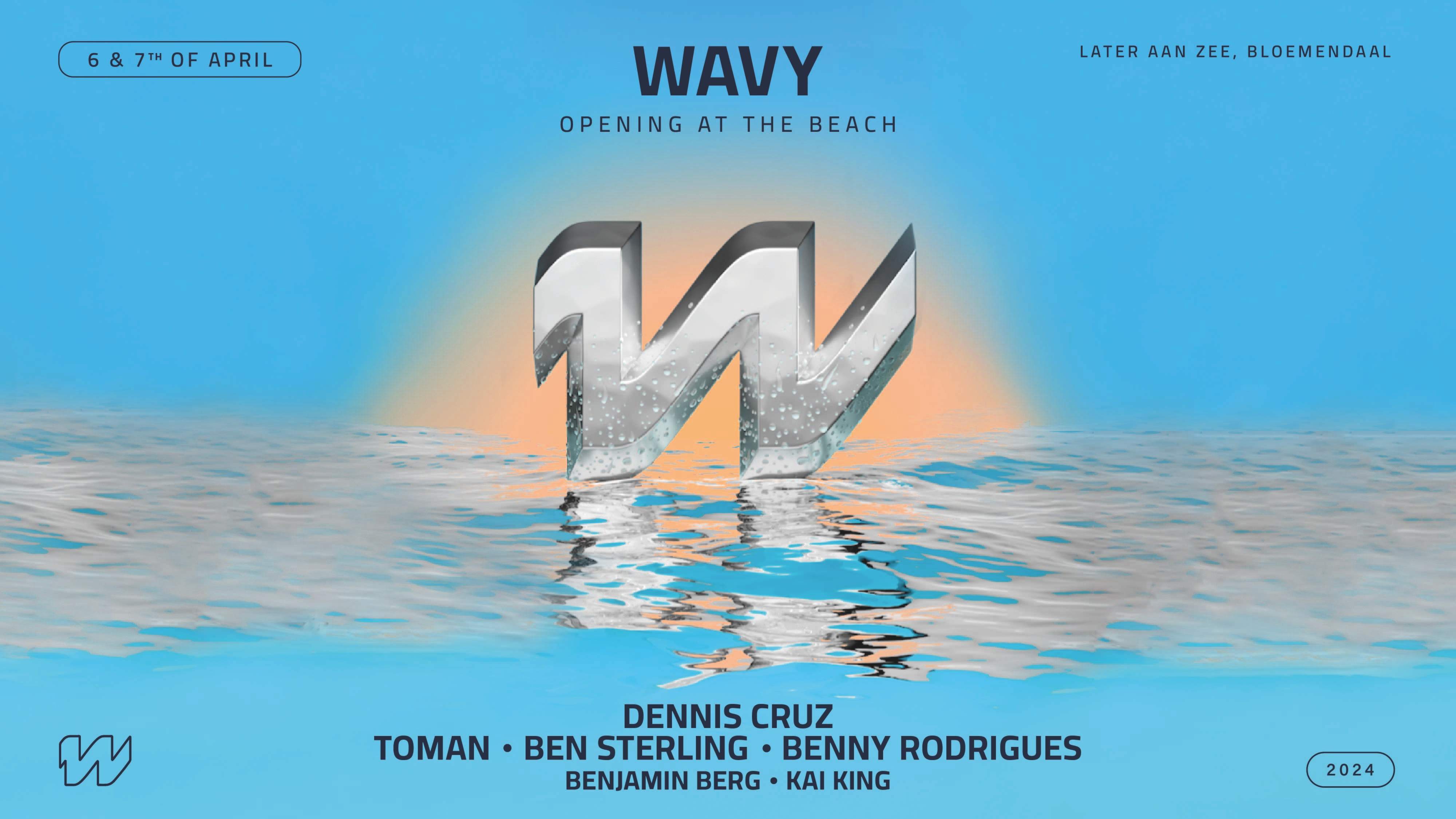 Wavy at the Beach Opening Weekender - フライヤー表