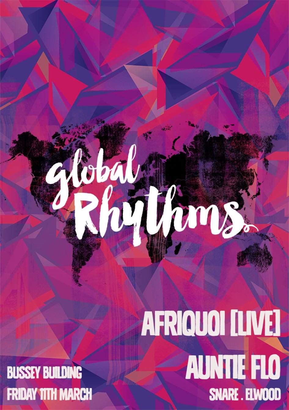 Global Rhythms - Auntie Flo & Afriquoi Live Show - Página frontal