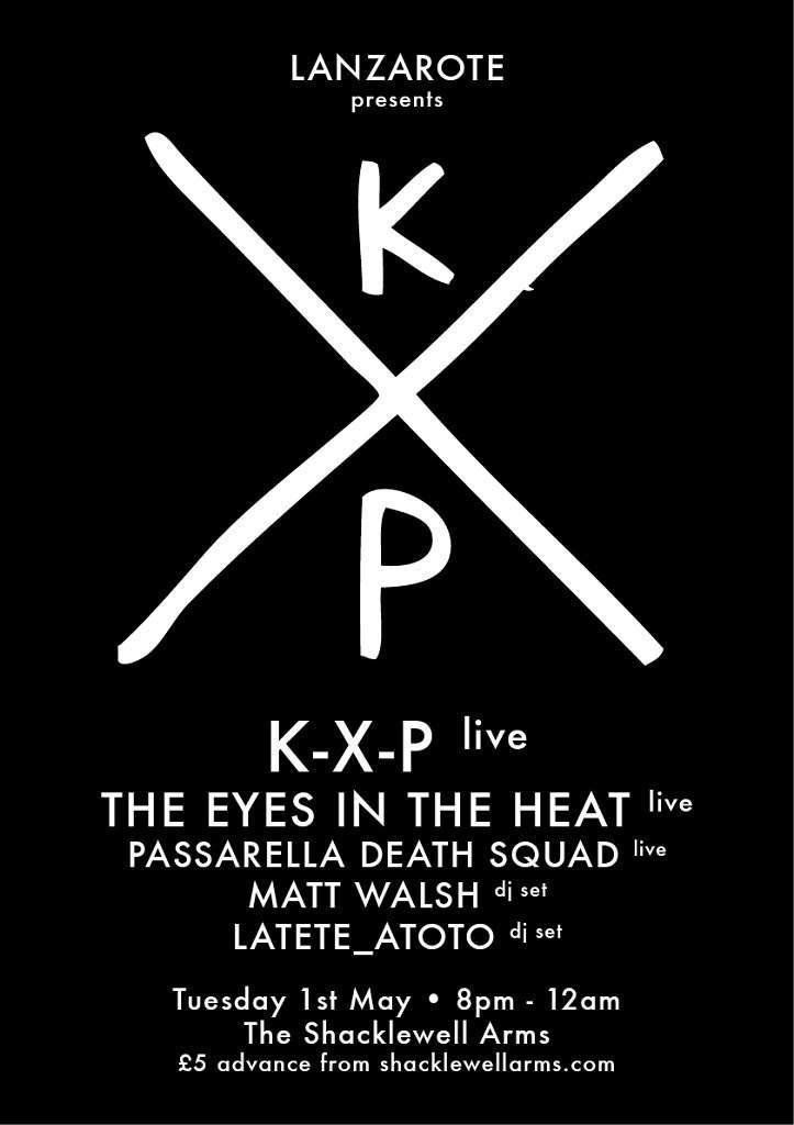 Passarella Death Squad Live with the Eyes in the Heat and K-X-P - フライヤー表
