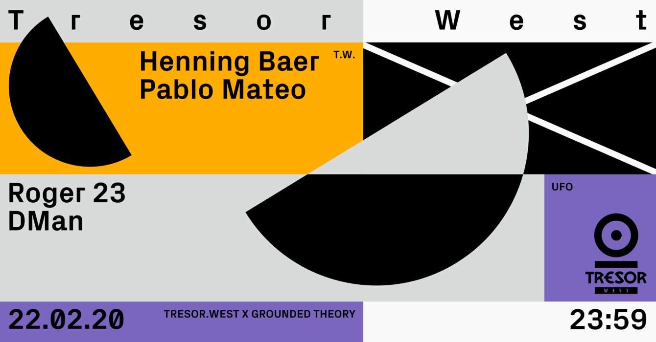 Tresor.West x Grounded Theory - フライヤー表