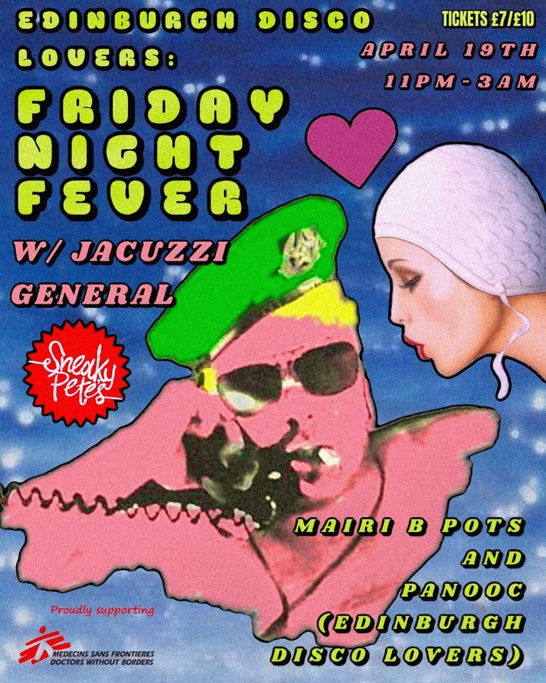 Edinburgh Disco Lovers: Friday Night Fever with Jacuzzi General - フライヤー表