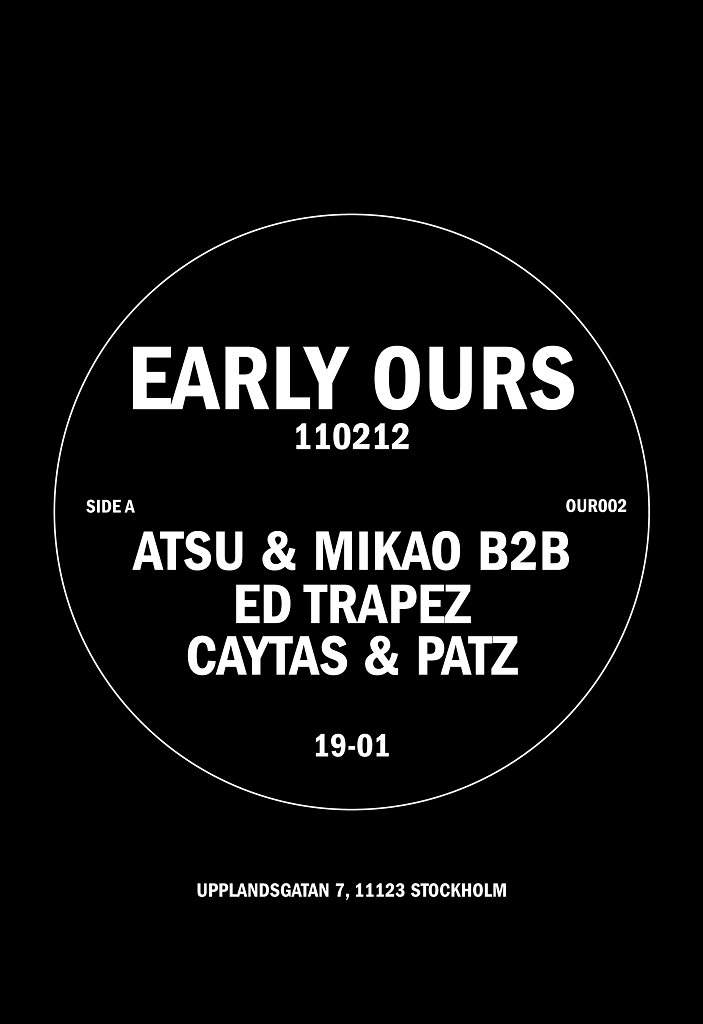 Early Ours #2 110212 with Caytas & Patz - フライヤー表