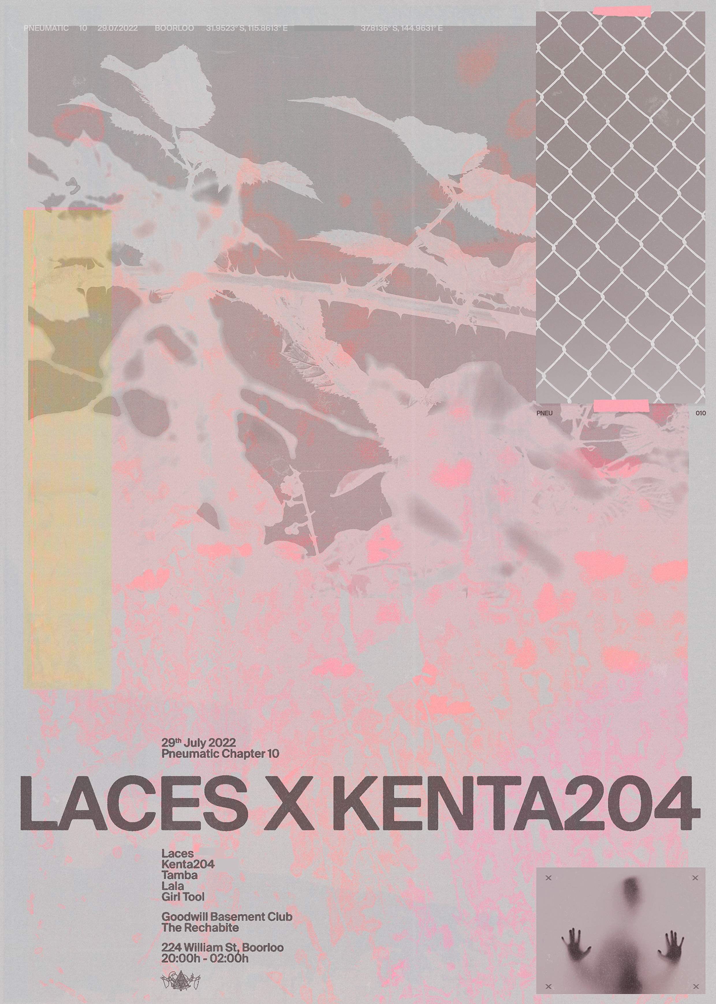 PNEUMATIC 10 Pres. Laces and Kenta204 (Naarm/MEL) - Página frontal