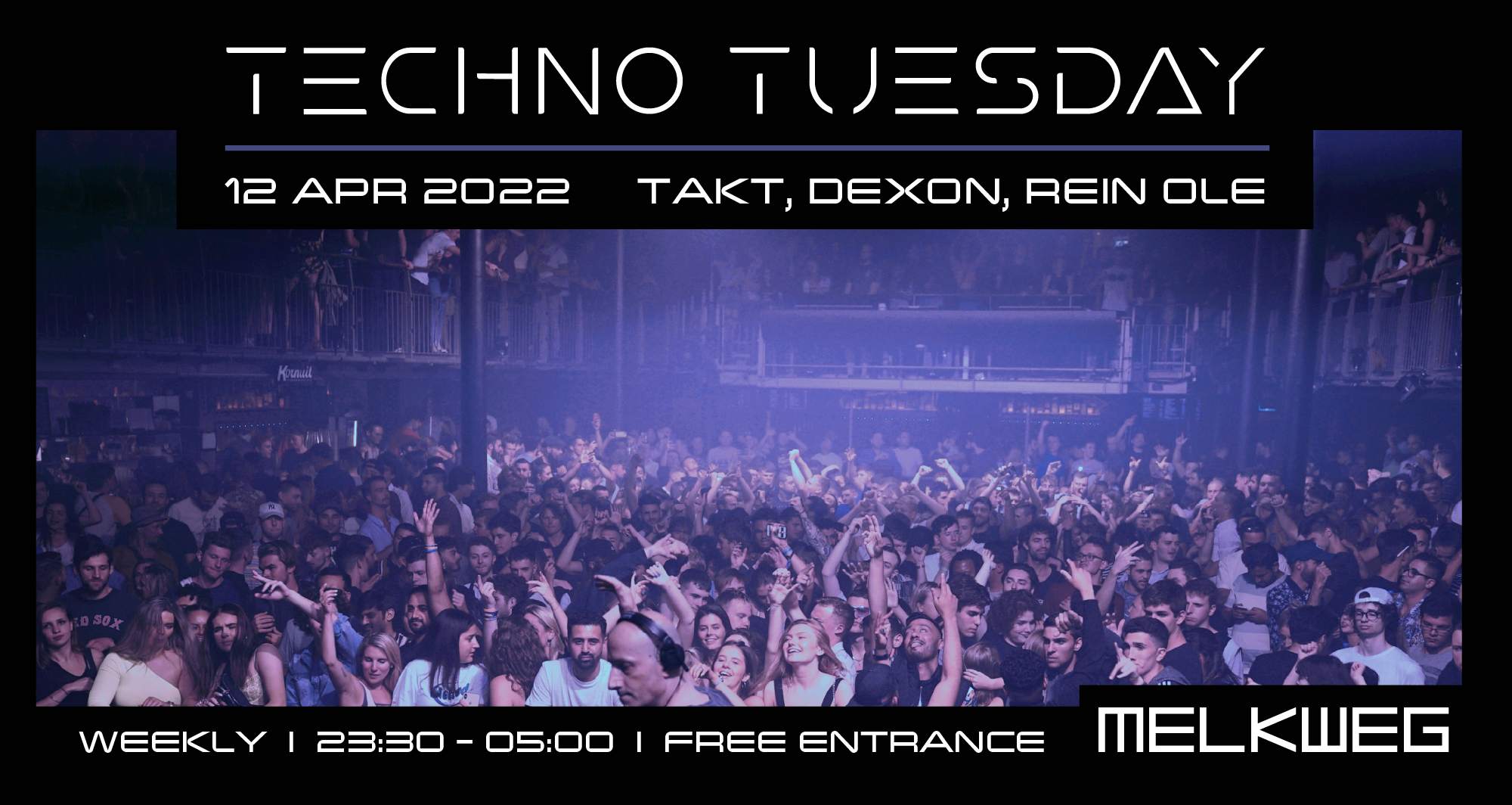 Techno Tuesday Amsterdam, Free Entrance - フライヤー表