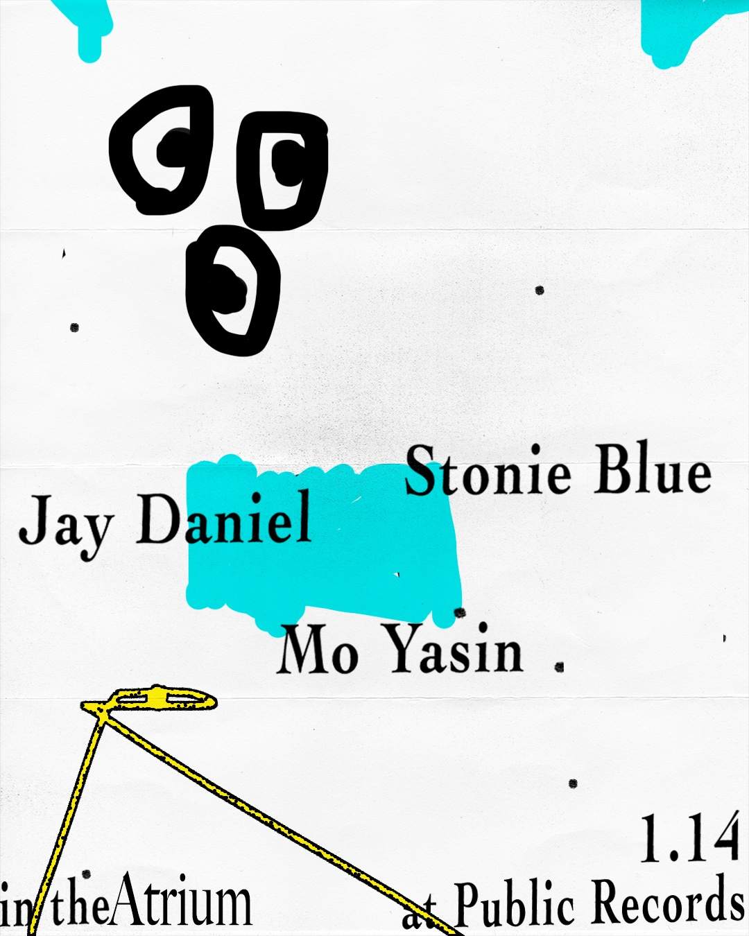 Sunday in The Atrium: Jay Daniel + Mo Yasin + Stonie Blue - フライヤー表