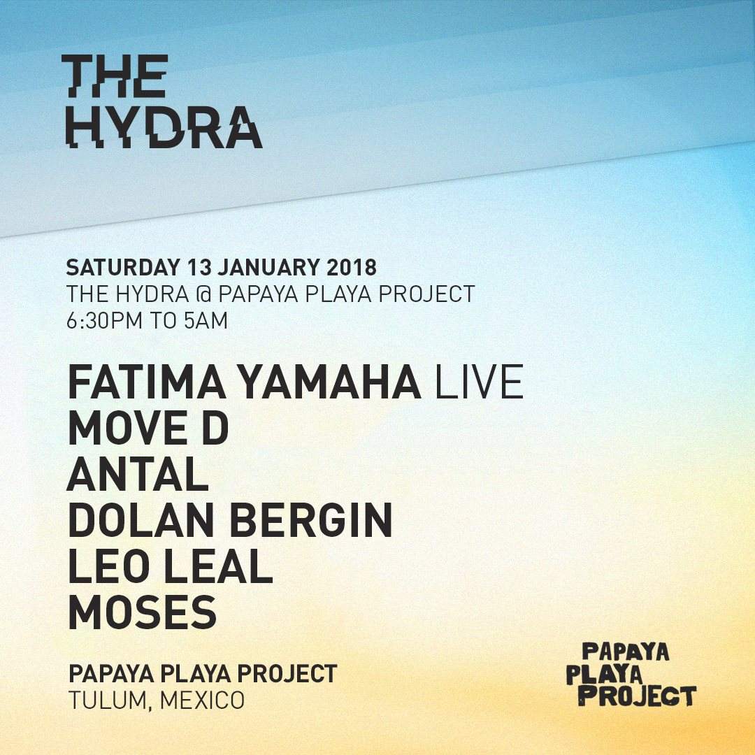 The Hydra: Tulum 2018, Papaya Playa Project - Página frontal