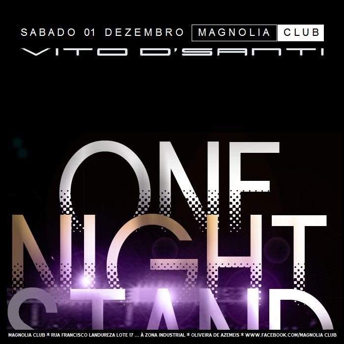 One Night Stand with Vito D' Santi - フライヤー表