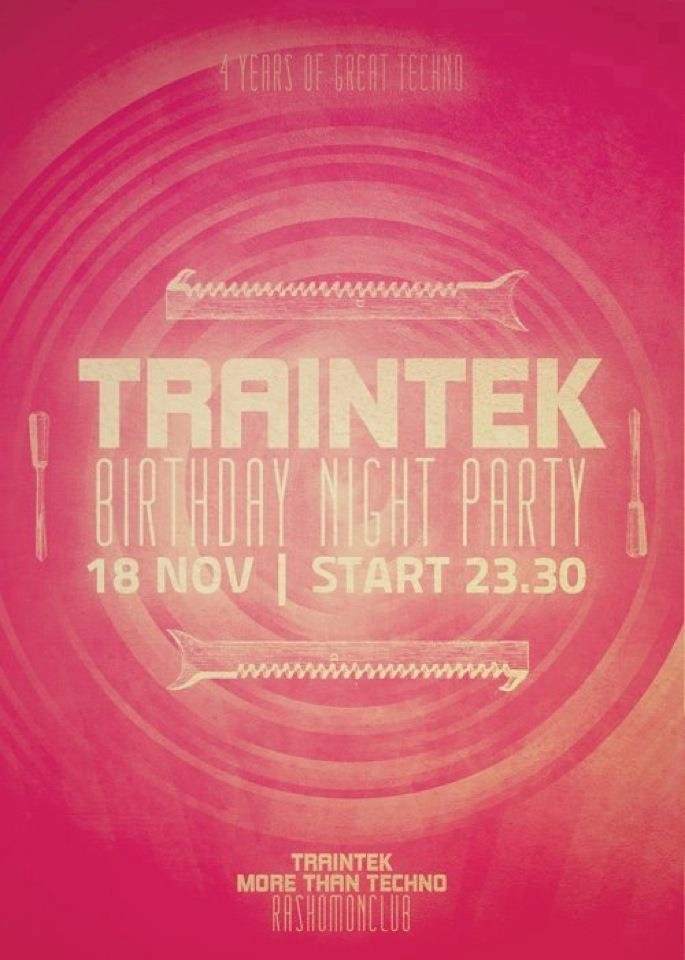 Traintek 4th Anniversary - フライヤー表