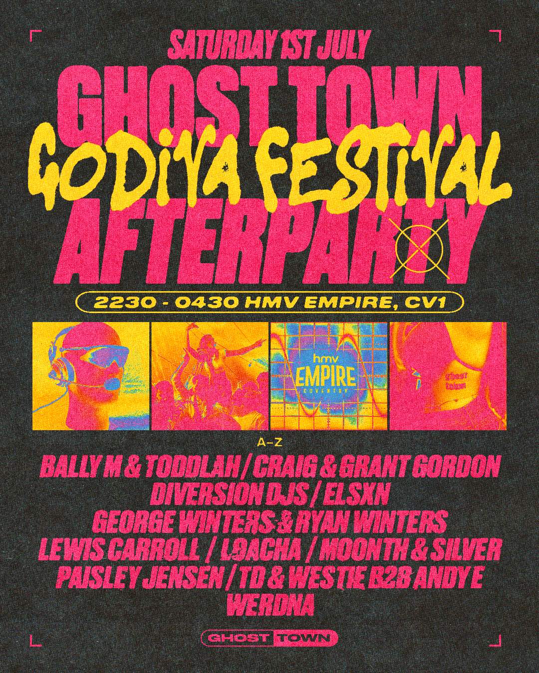 Ghost Town Godiva Festival Afterparty - フライヤー表