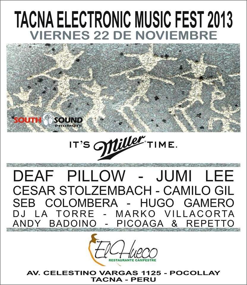 Tacna Electronic Music Fest 2013 - Página frontal