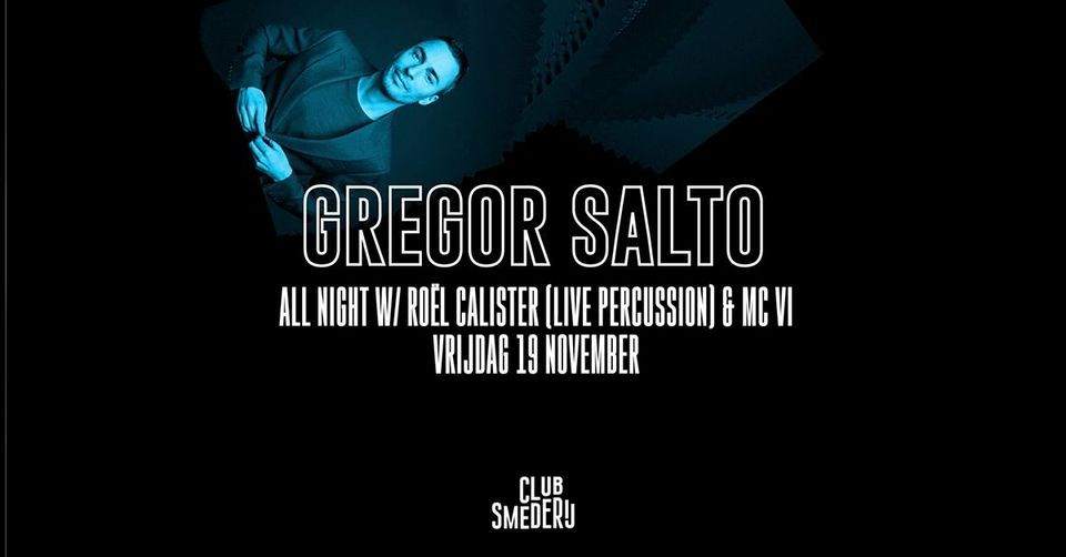 Gregor Salto (Live) - Club Smederij - Página frontal
