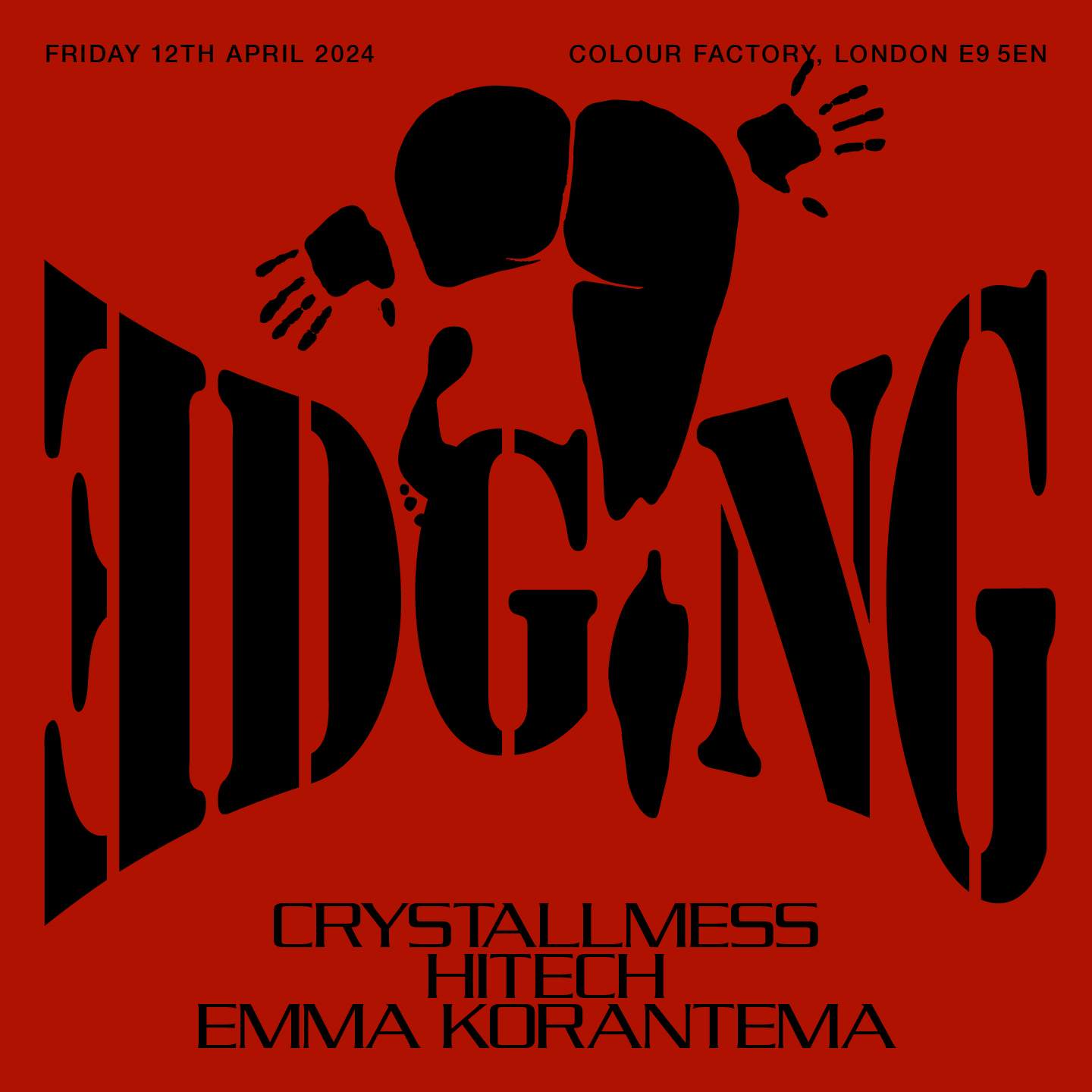 Crystallmess presents EDGING - Página frontal