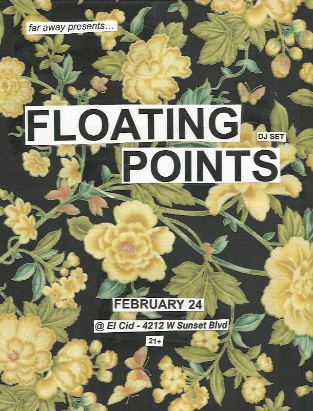 Far Away presents Floating Points - フライヤー表