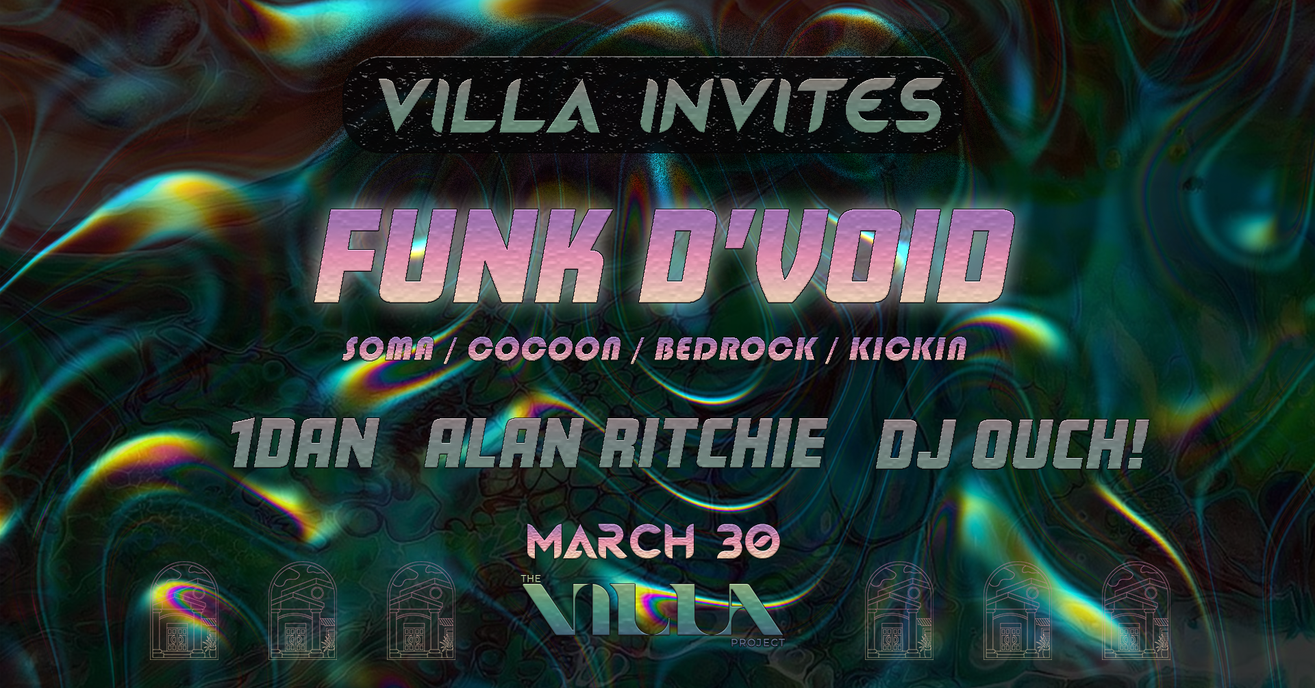 The Villa Invites Funk D'Void - フライヤー表
